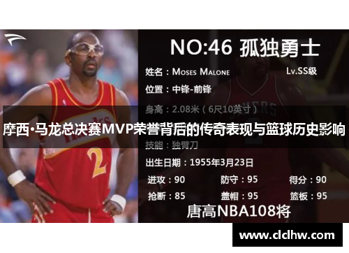 摩西·马龙总决赛MVP荣誉背后的传奇表现与篮球历史影响